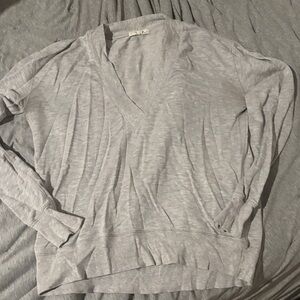 rag & bone Light Gray V-Neck Sweater